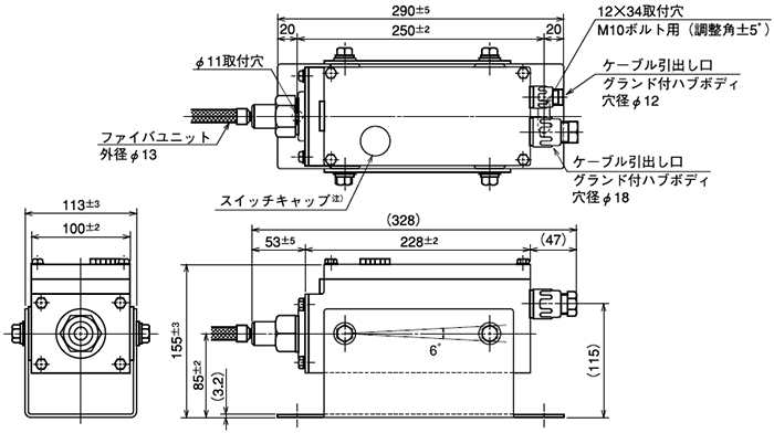 アンプユニット(投光器・受光器共通)