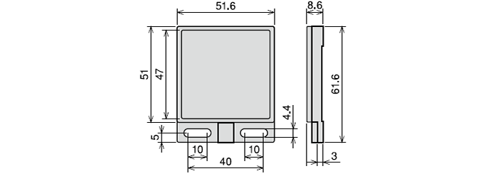 反射板 RRP-50S-V(回帰反射形に付属)